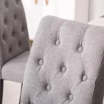 Contemporary Soft Padded Wood Dining Chai
