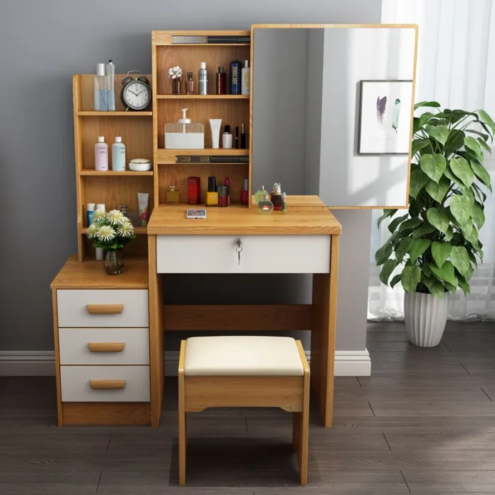 Modern Panel Vanity with Drawers