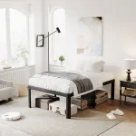 Modern Minimalist Metal Bed Frame – Durable Steel Construction for Long-Term Use