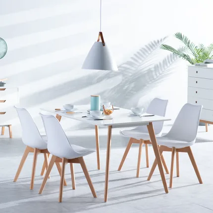 Upholstered Dining Chair with Wooden Frame