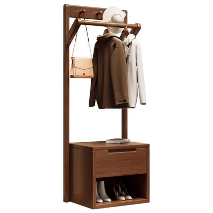 Natural Wood Modern Coat Rack – Lightweight, Durable, and Stylish