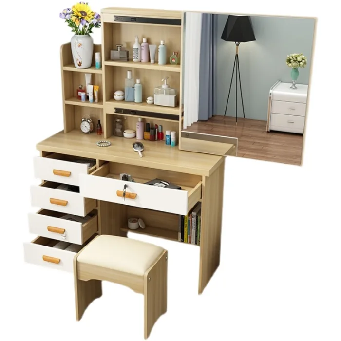 Functional Minimalist Makeup Table – Affordable Panel Wood