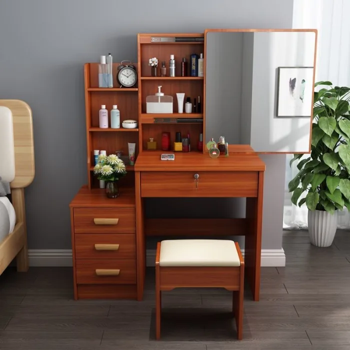 Modern Panel Vanity with Drawers