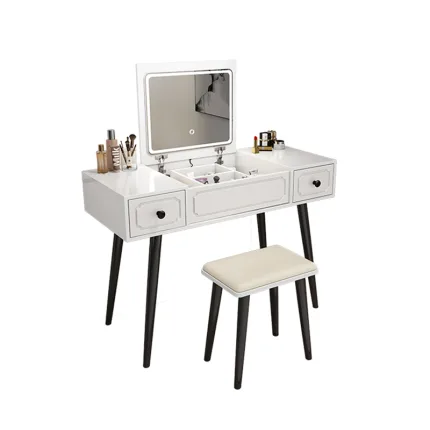 Engineered Wood Vanity Table with Mirror