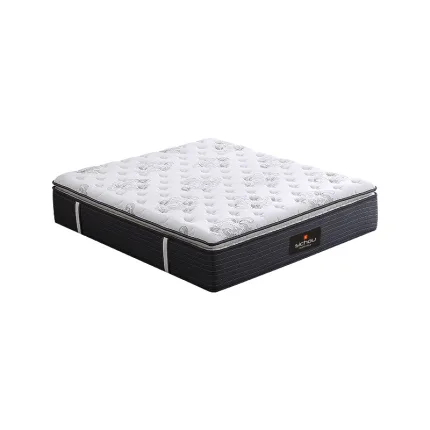 Fireproof Silent Mattress & Modern Wooden Bed: